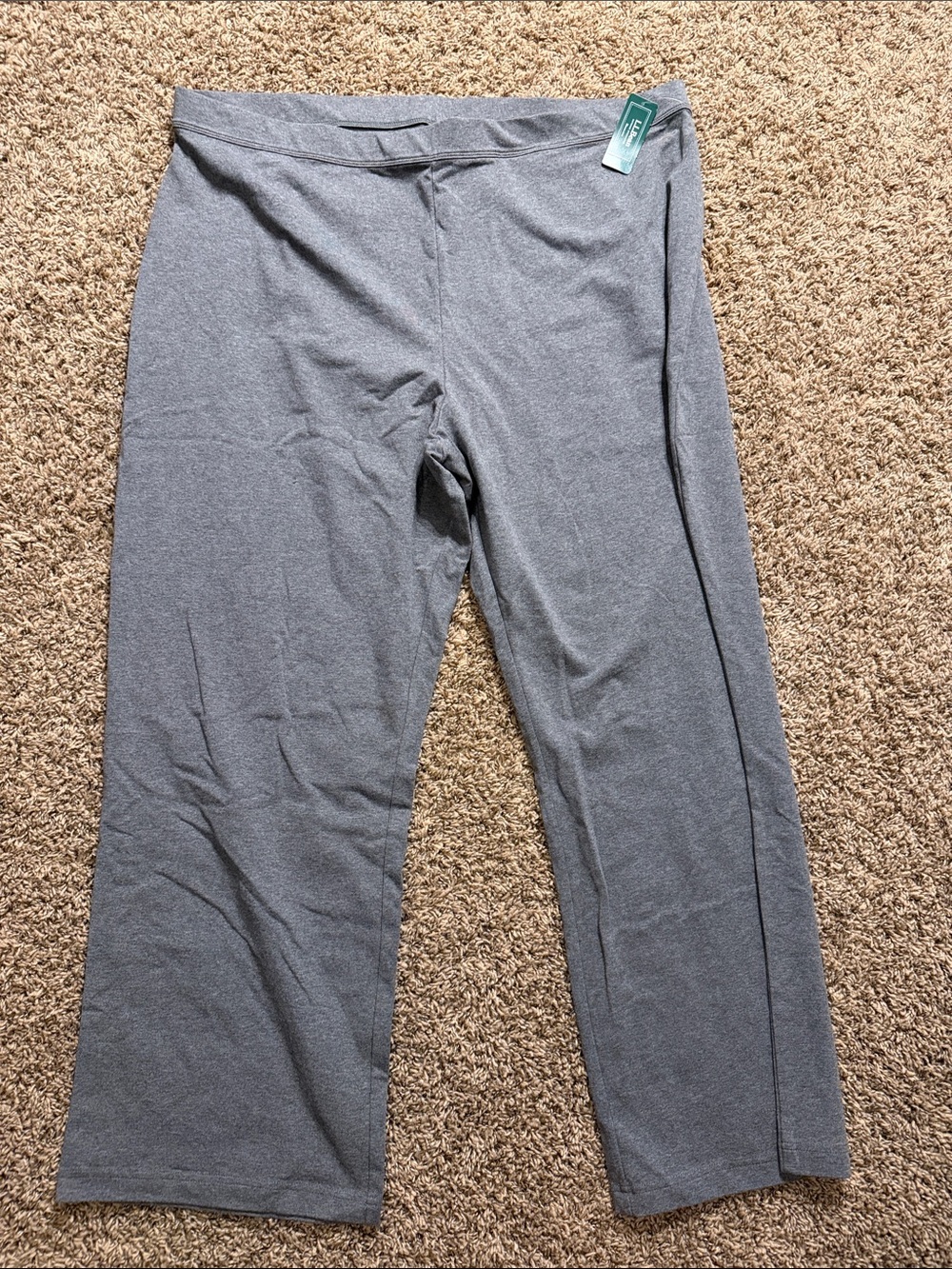L.L. Bean Women's Heather Gray Stretch Knit Leggings